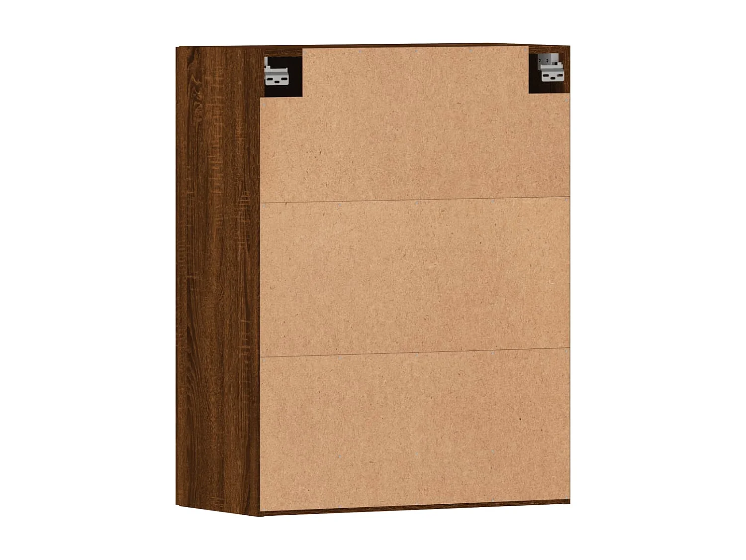 Armarios de pared 2 uds madera de ingeniería marrón roble