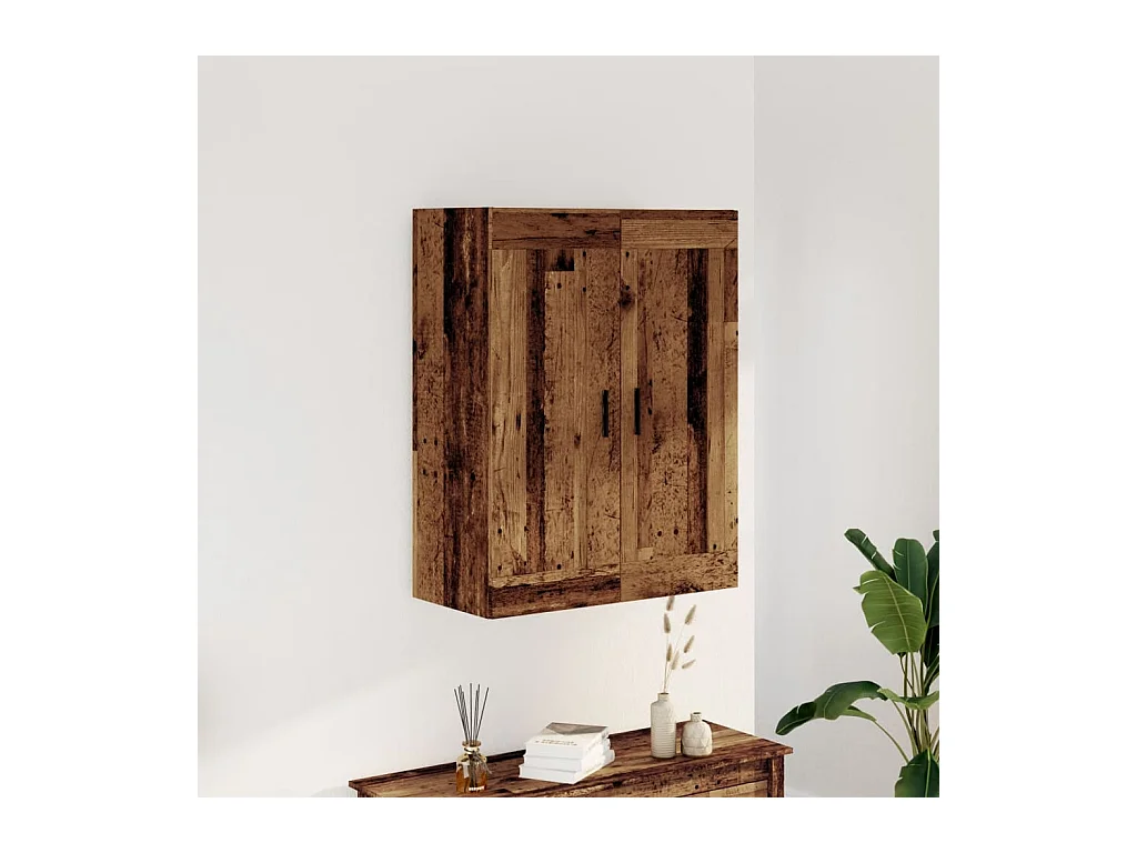 Mobile a Parete Legno Vecchio 69,5x34x90 cm in Truciolato