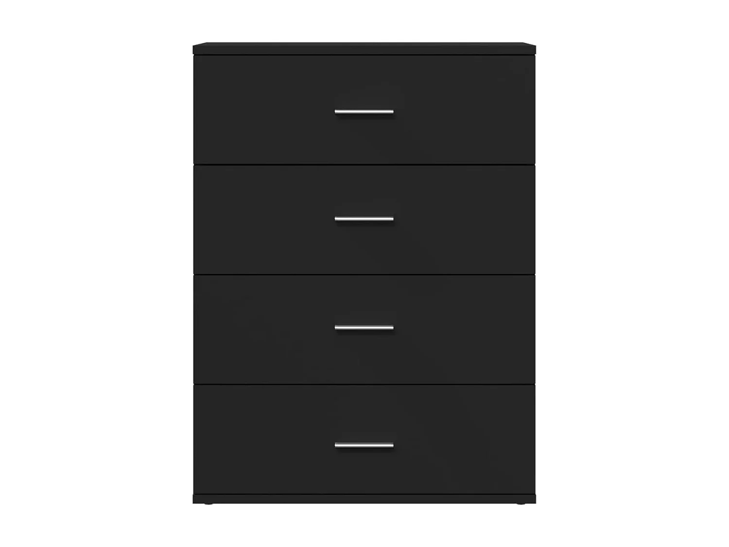 Buffet noir 60x39x80 cm bois d'ingénierie