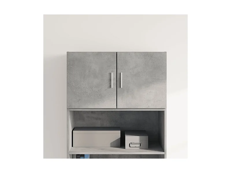 Armoire murale gris béton 70x42,5x40 cm bois d'ingénierie