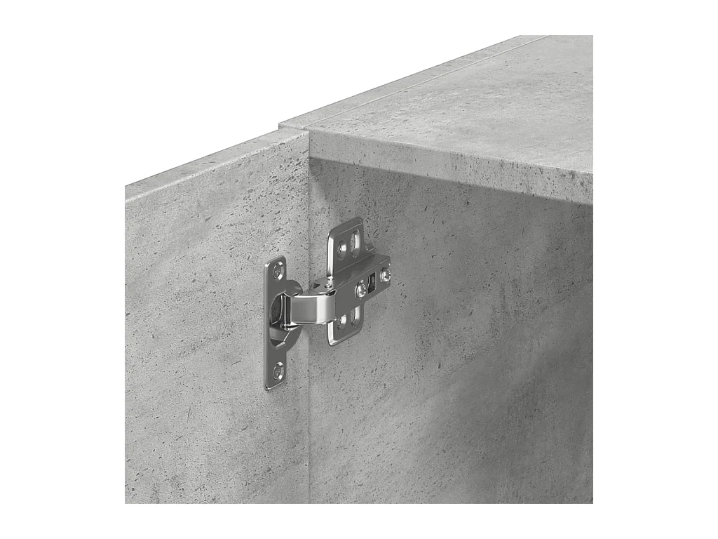 Mobile a Parete Grigio Cemento 70x42,5x40 cm Legno Multistrato