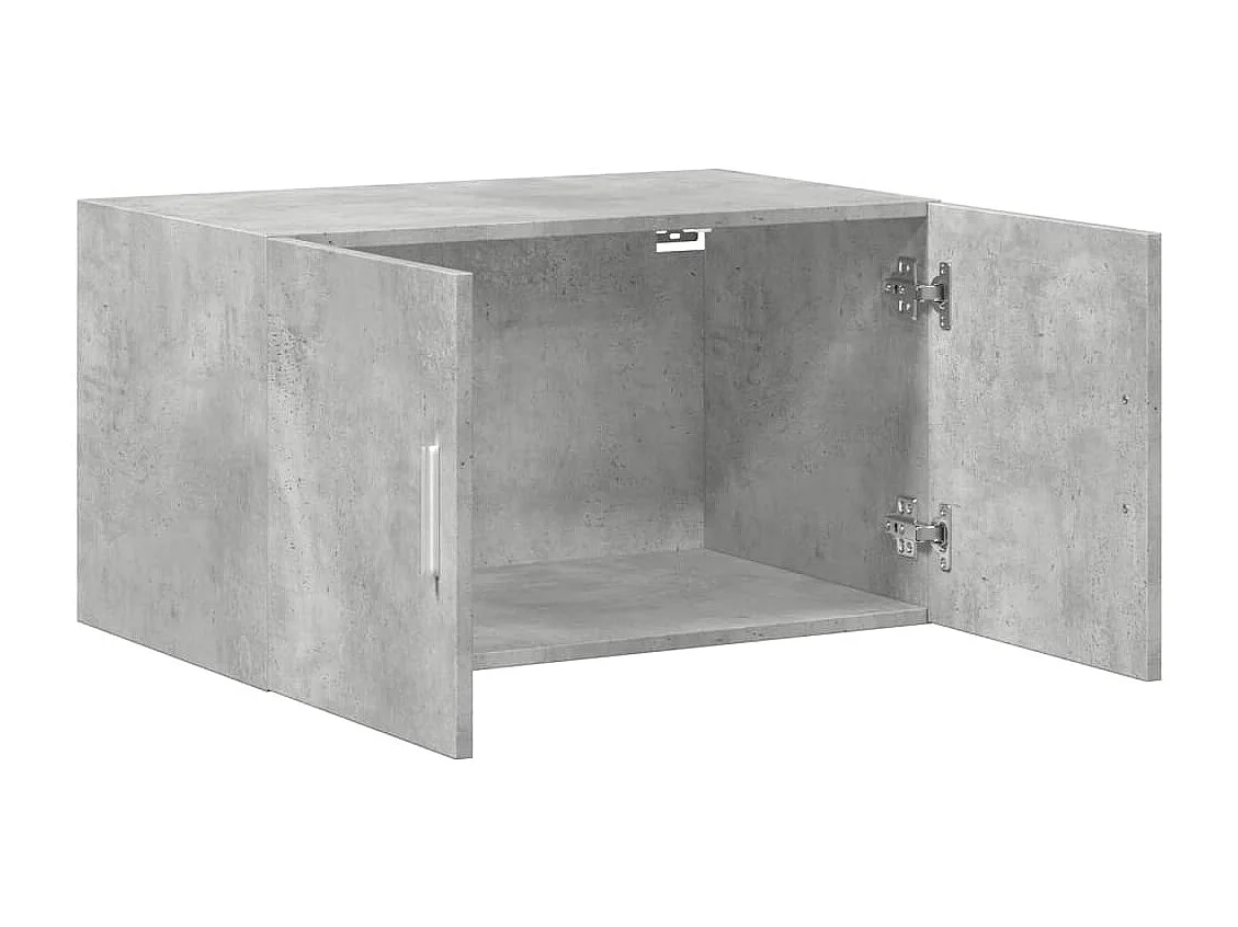 Mobile a Parete Grigio Cemento 70x42,5x40 cm Legno Multistrato