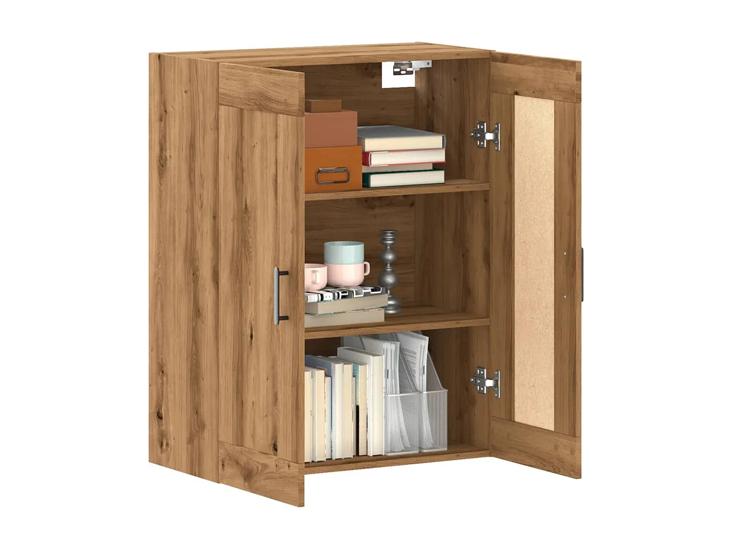 Buffet chêne artisanal 69,5x34x90 cm bois d'ingénierie