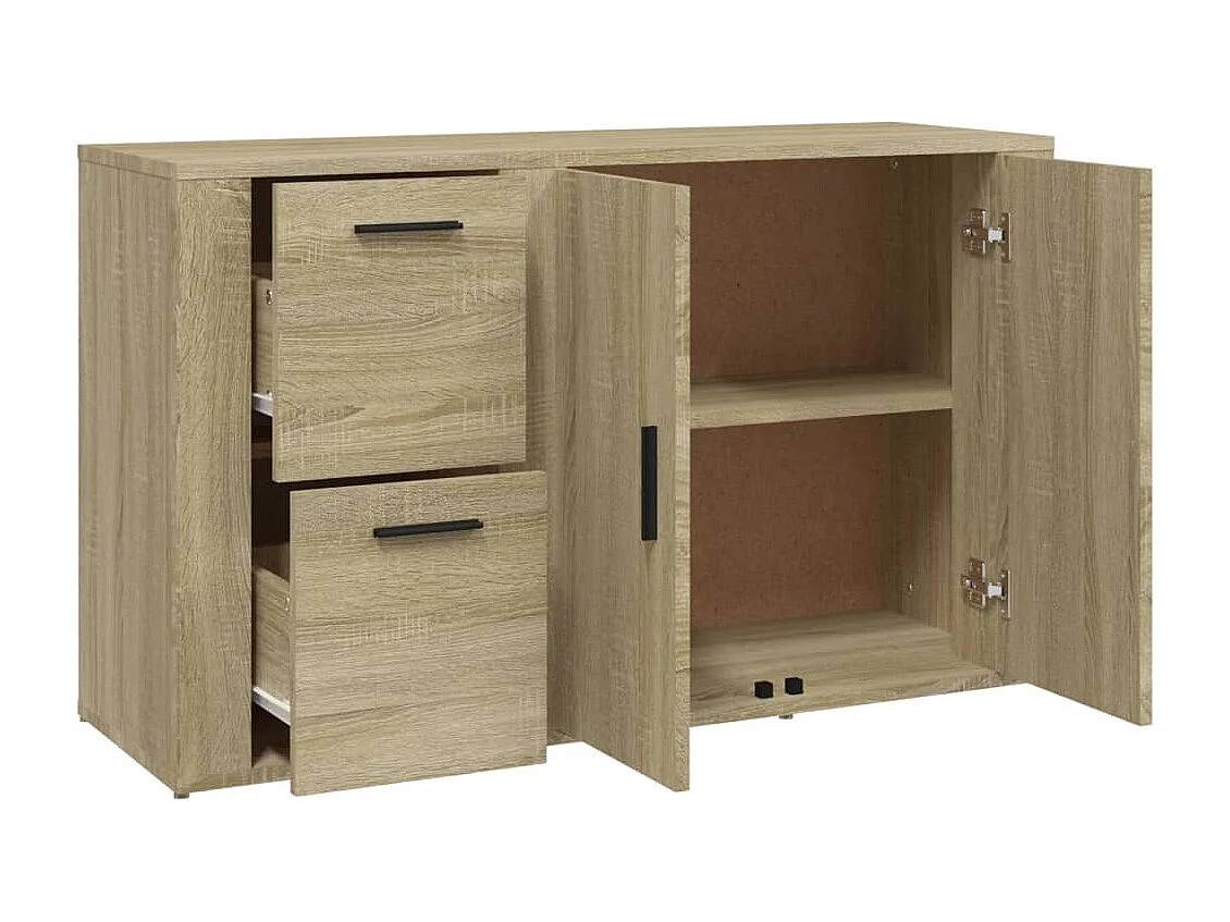 Credenza Rovere Sonoma 100x33x59,5 cm in Legno Multistrato