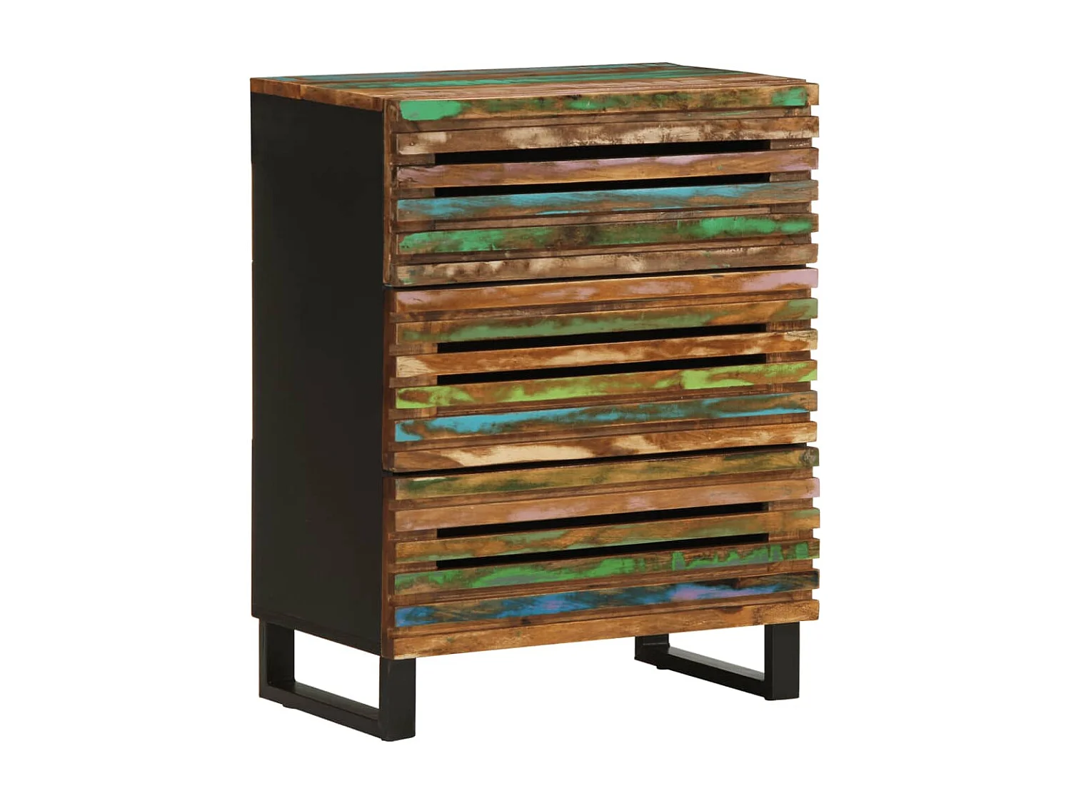 Buffets 3 pcs 60x34x75 cm bois d'acacia massif