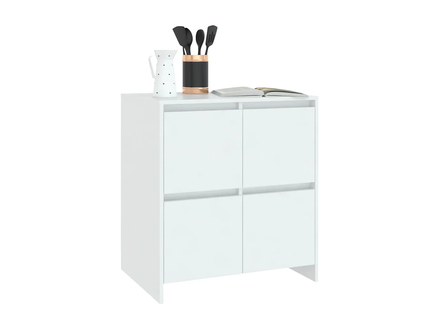 Credenza Bianca 70x41x75 cm in Truciolato