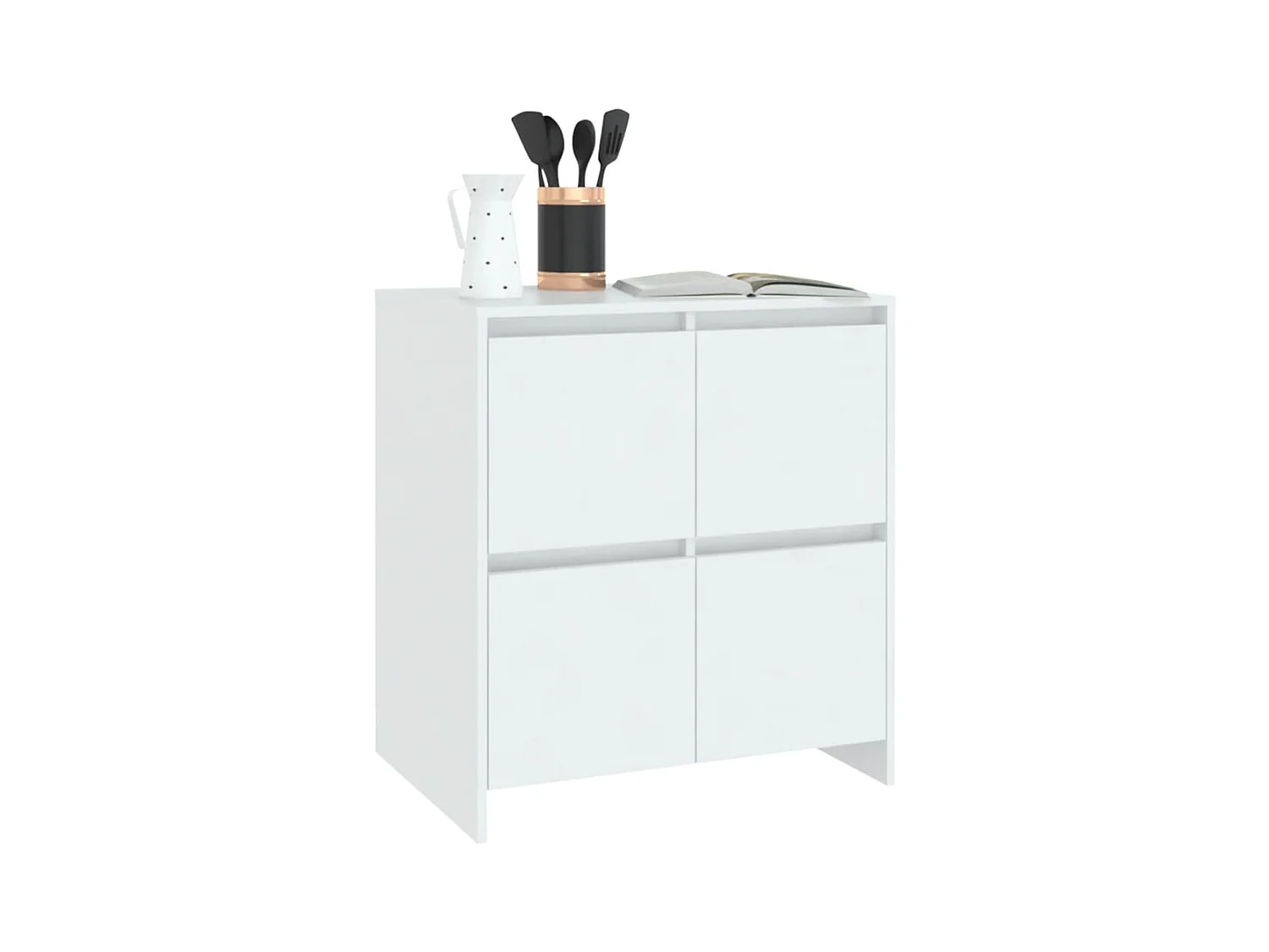 Credenza Bianca 70x41x75 cm in Truciolato