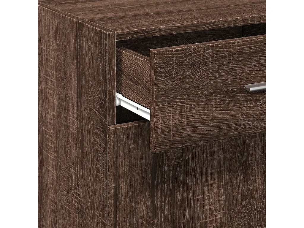 Buffet chêne marron 45x42,5x93 cm bois d'ingénierie