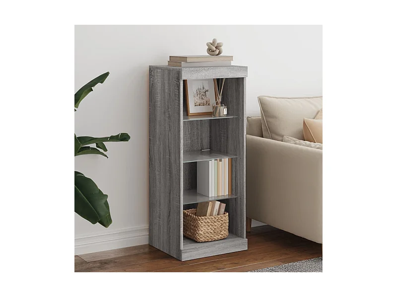 Sideboard mit LED-Leuchten Grau Sonoma 41x37x100 cm