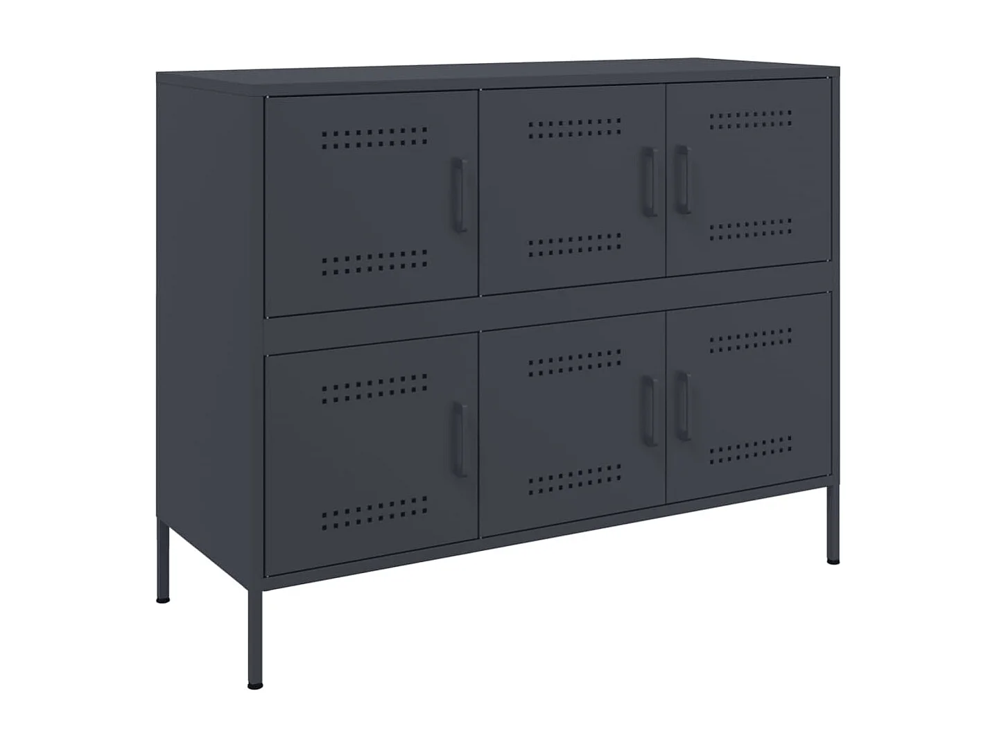 Credenza Antracite 100,5x39x79 cm in Acciaio