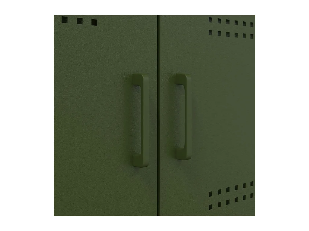 Sideboard Olivgrün 100,5x39x79 cm Stahl