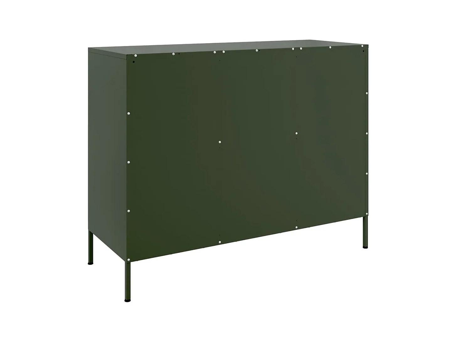 Sideboard Olivgrün 100,5x39x79 cm Stahl