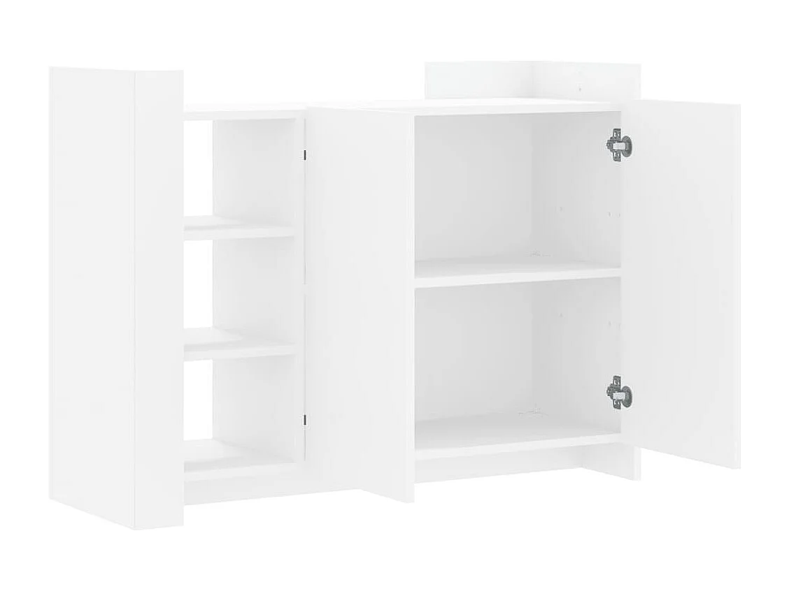 Credenza Bianca 100x35x75 cm in Legno Multistrato