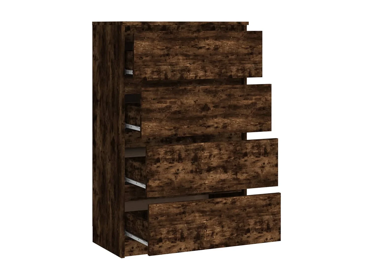 Credenza Rovere Fumo 60x35x98,5 cm in Legno Multistrato