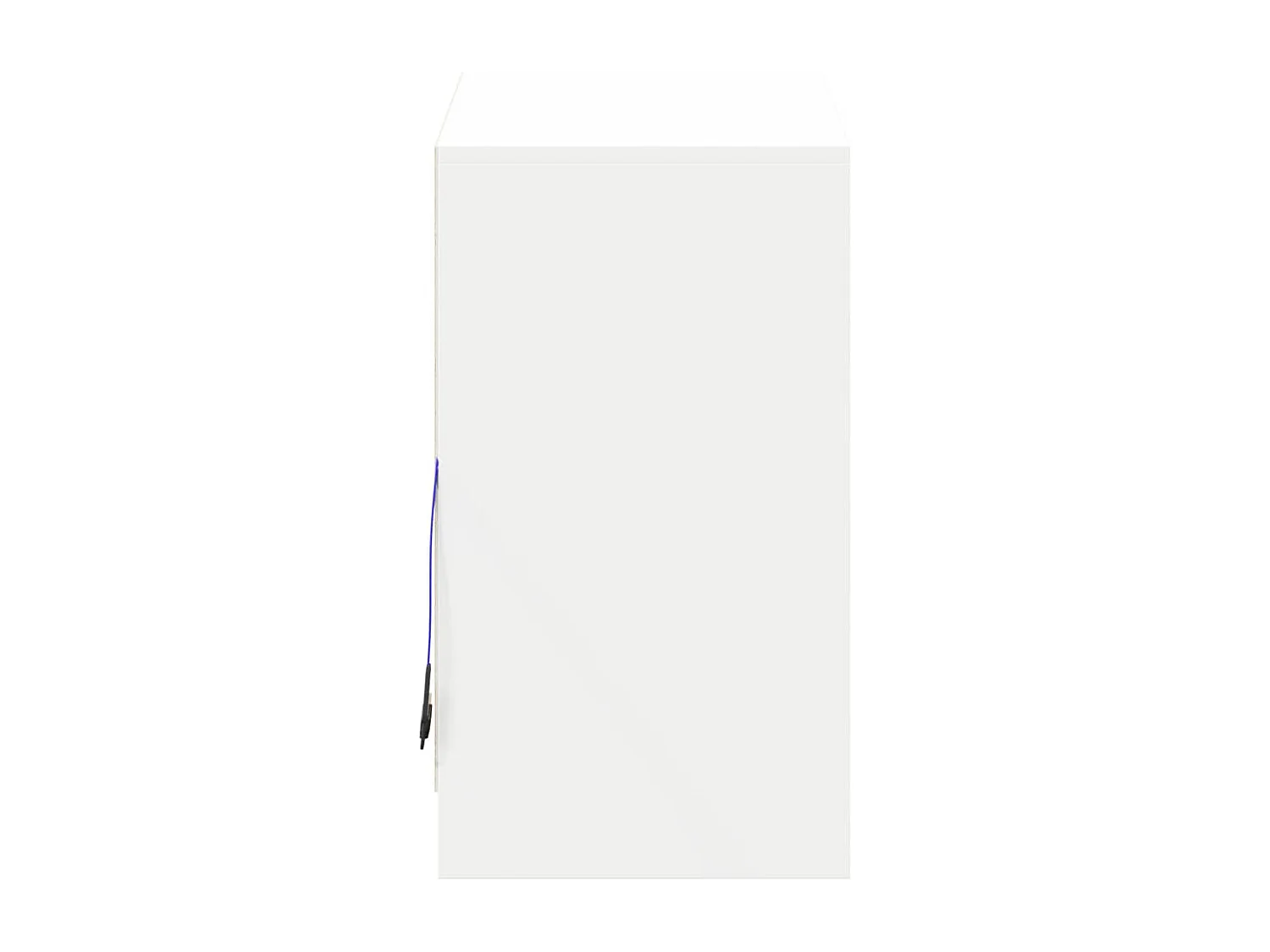 Aparador con LED madera de ingeniería blanco 72x34x61 cm