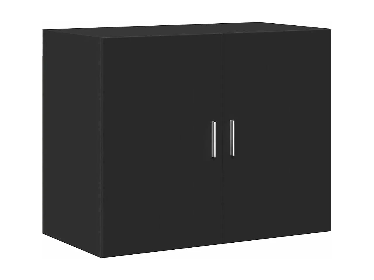 Armoire murale noir 80x42,5x64 cm bois d'ingénierie