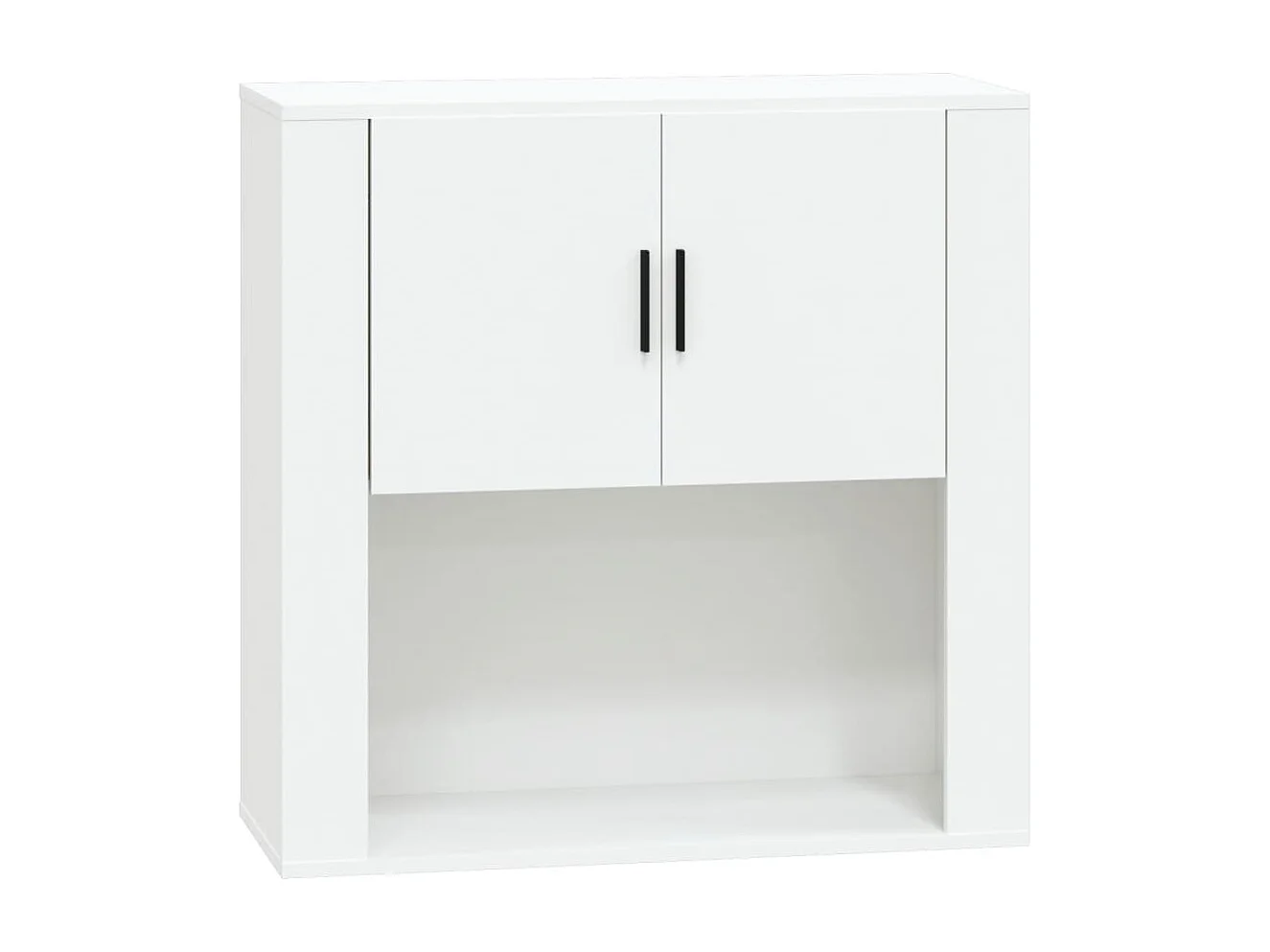 Mobile a Parete Bianco 80x33x80 cm in Legno Multistrato