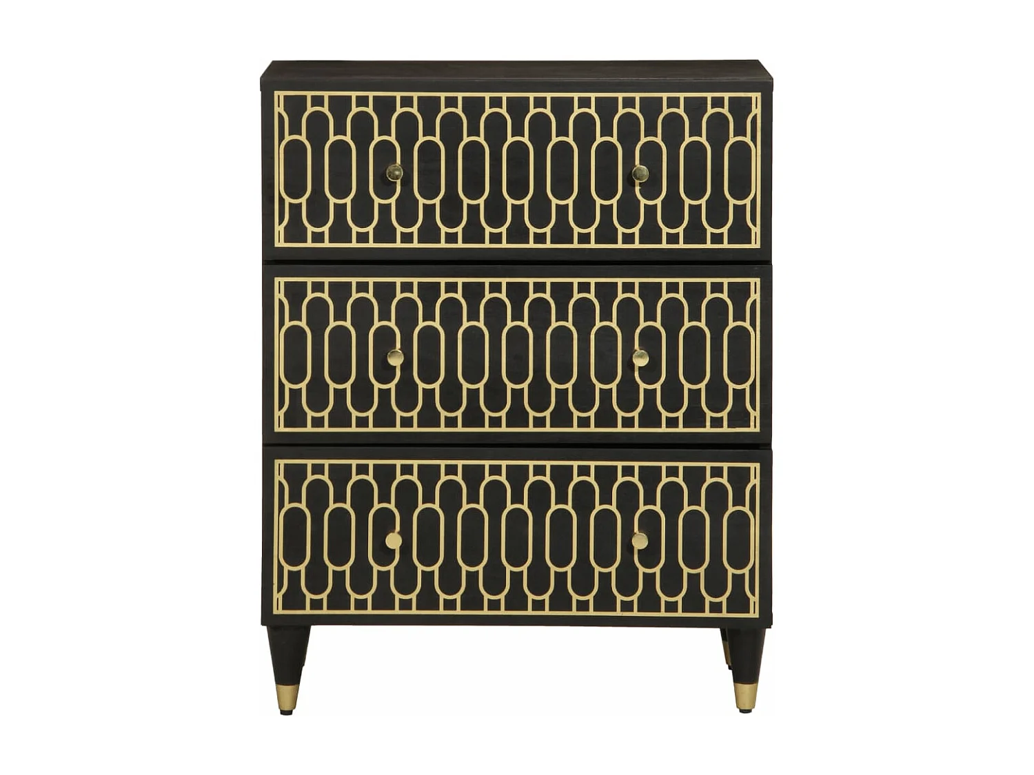 Móveis de apoio 2 pcs 60x33x75 cm madeira de mangueira maciça