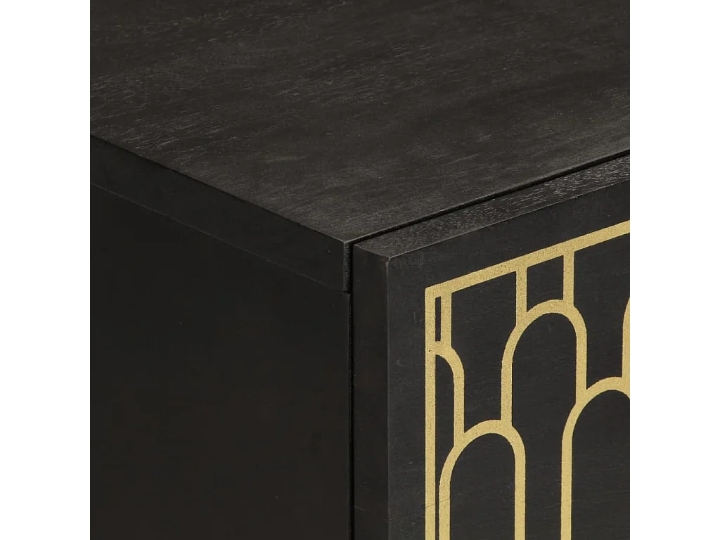 Móveis de apoio 2 pcs 60x33x75 cm madeira de mangueira maciça