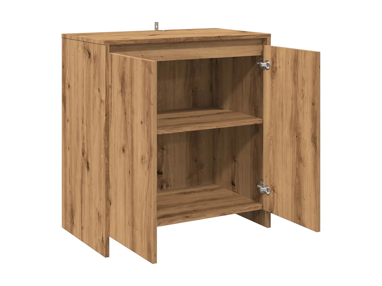 Buffet chêne artisanal 70x41x75 cm bois d'ingénierie