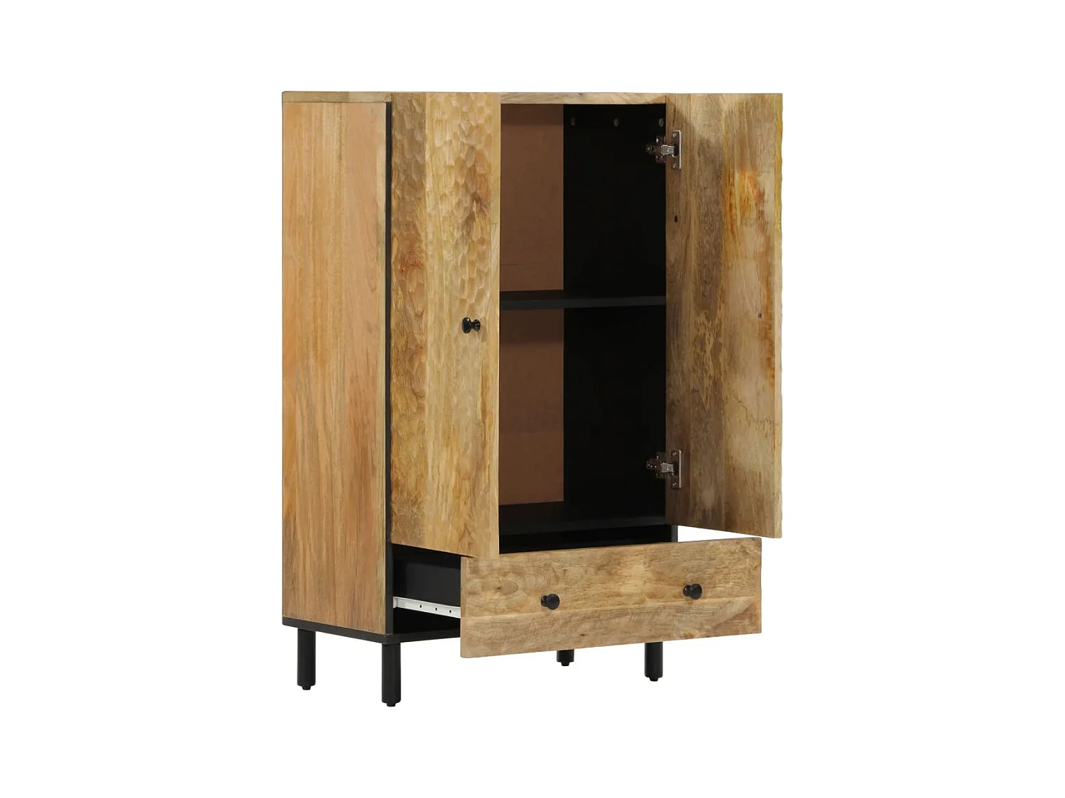 Highboard 60x33x100 cm Massivholz Mango