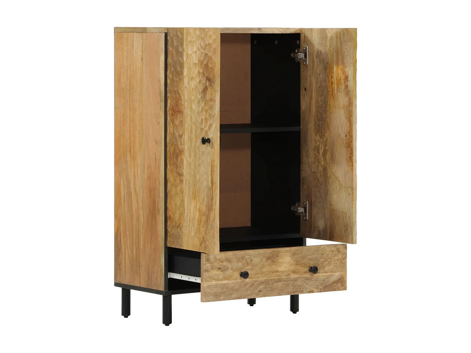 Buffet 60x33x100 cm bois de manguier massif