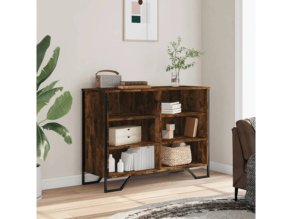 Sideboard Räuchereiche 101x35,5x74,5 cm Holzwerkstoff