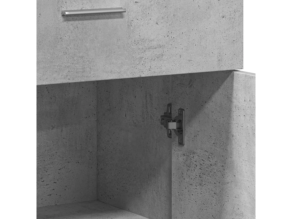 Credenza Grigio Cemento 60x30x84 cm in Legno Multistrato