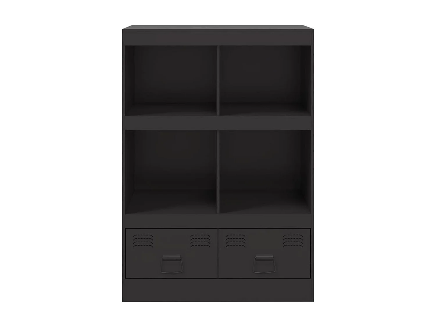 Credenza Nera 67x39x95 cm in Acciaio