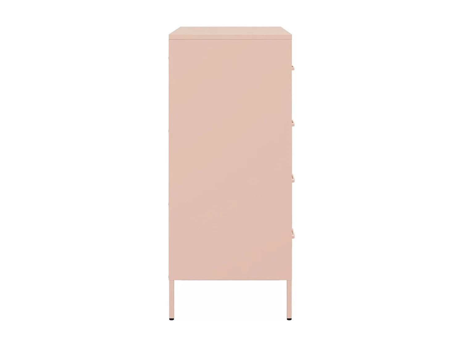 Aparador de acero rosa 68x39x89 cm