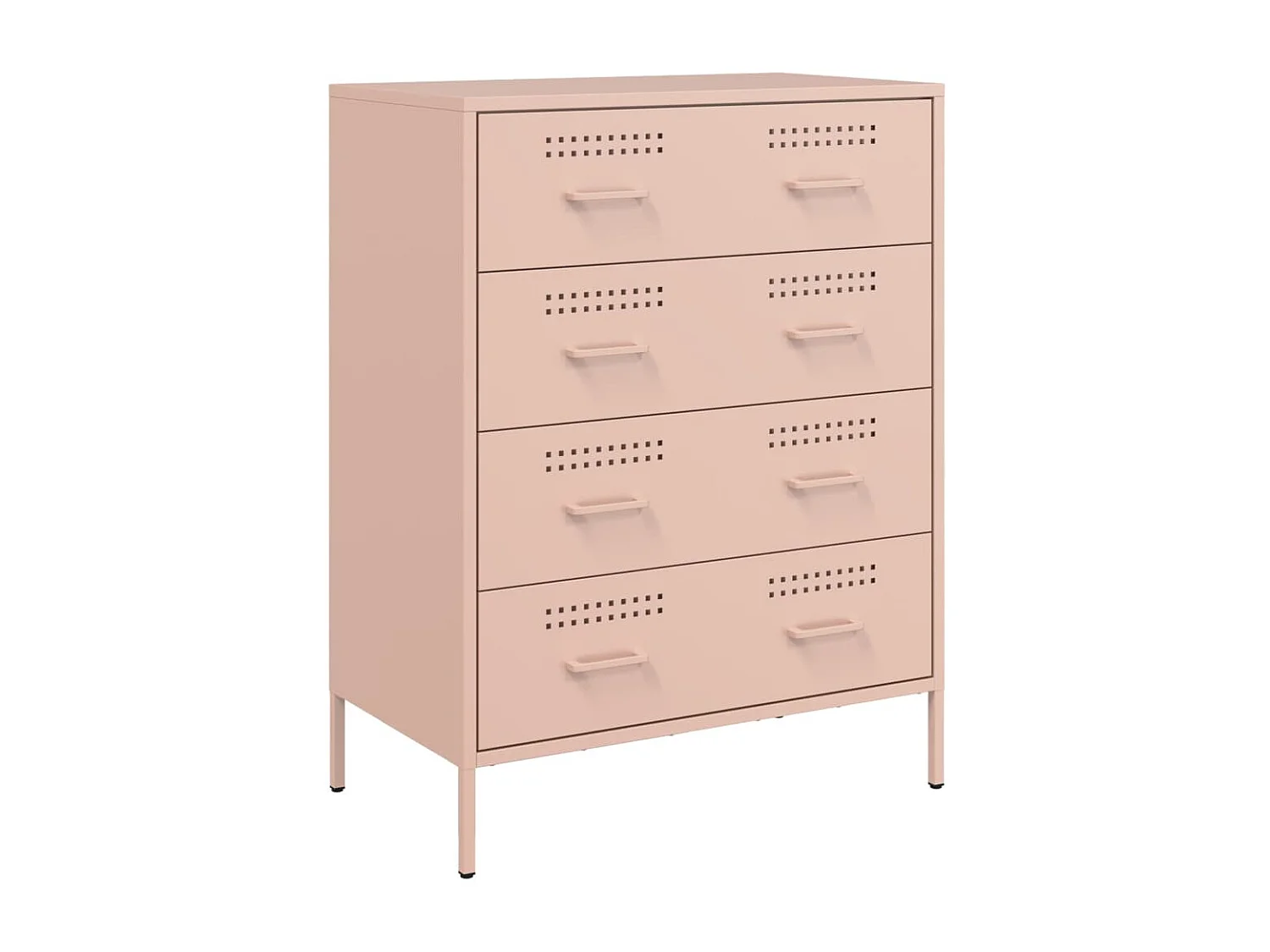 Credenza Rosa 68x39x89 cm in Acciaio