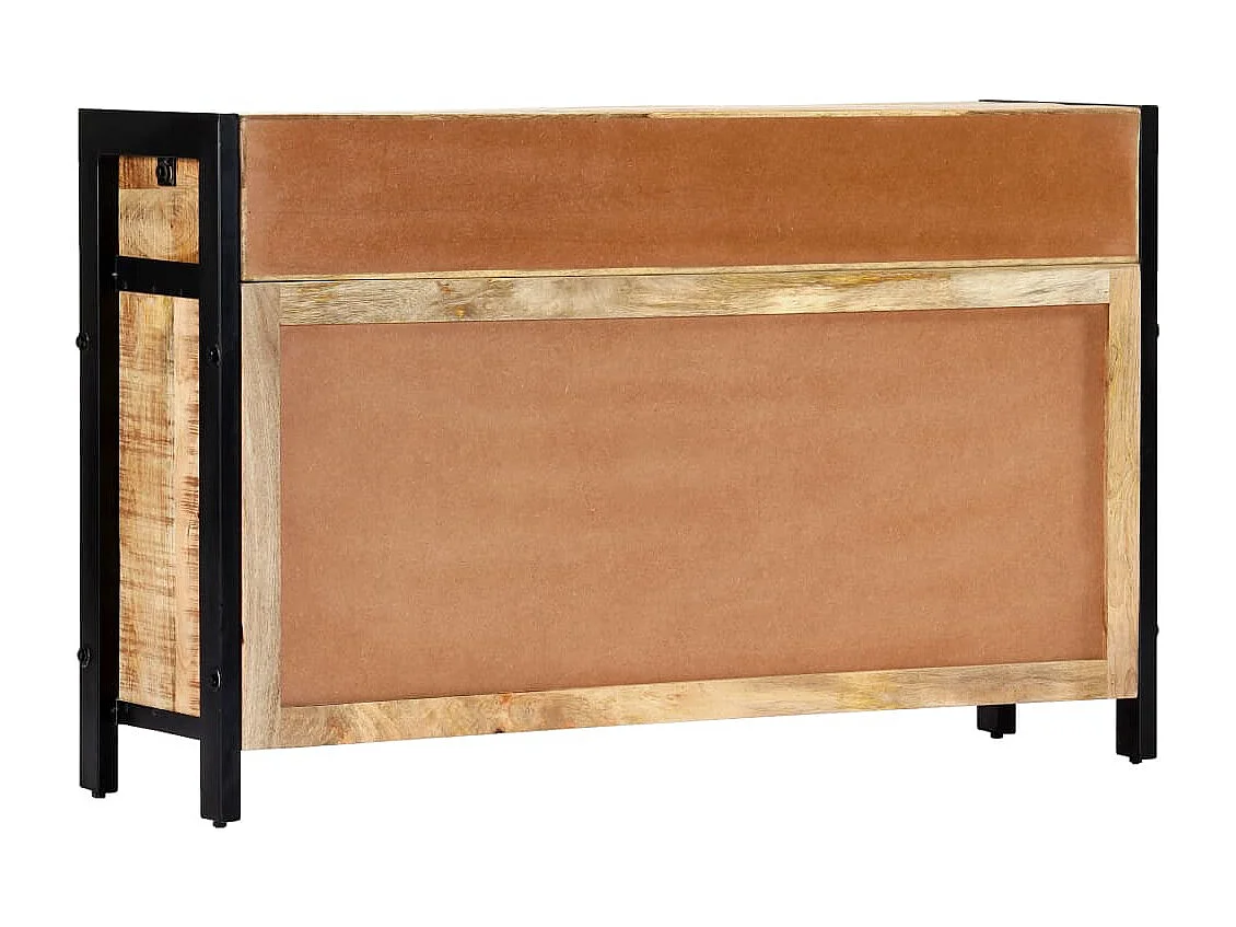 Credenza 120x35x76 cm in Legno Massello di Mango