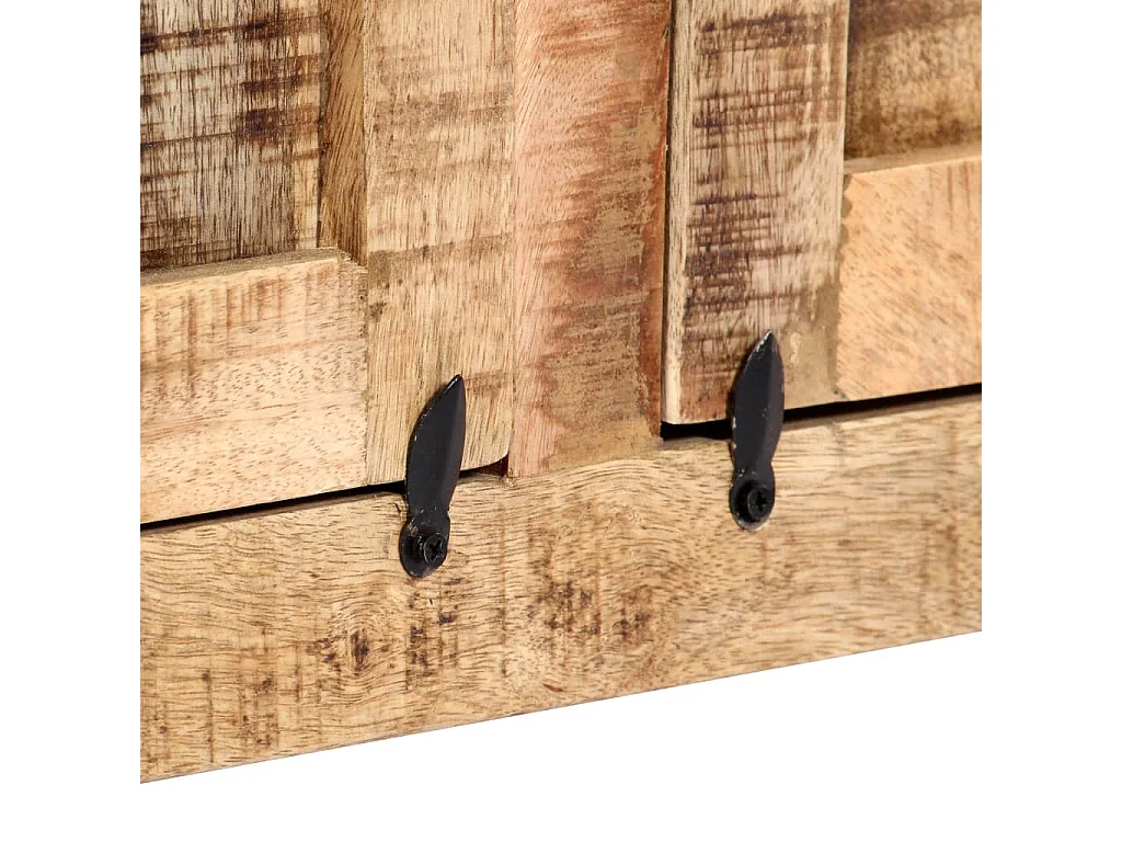 Credenza 120x35x76 cm in Legno Massello di Mango