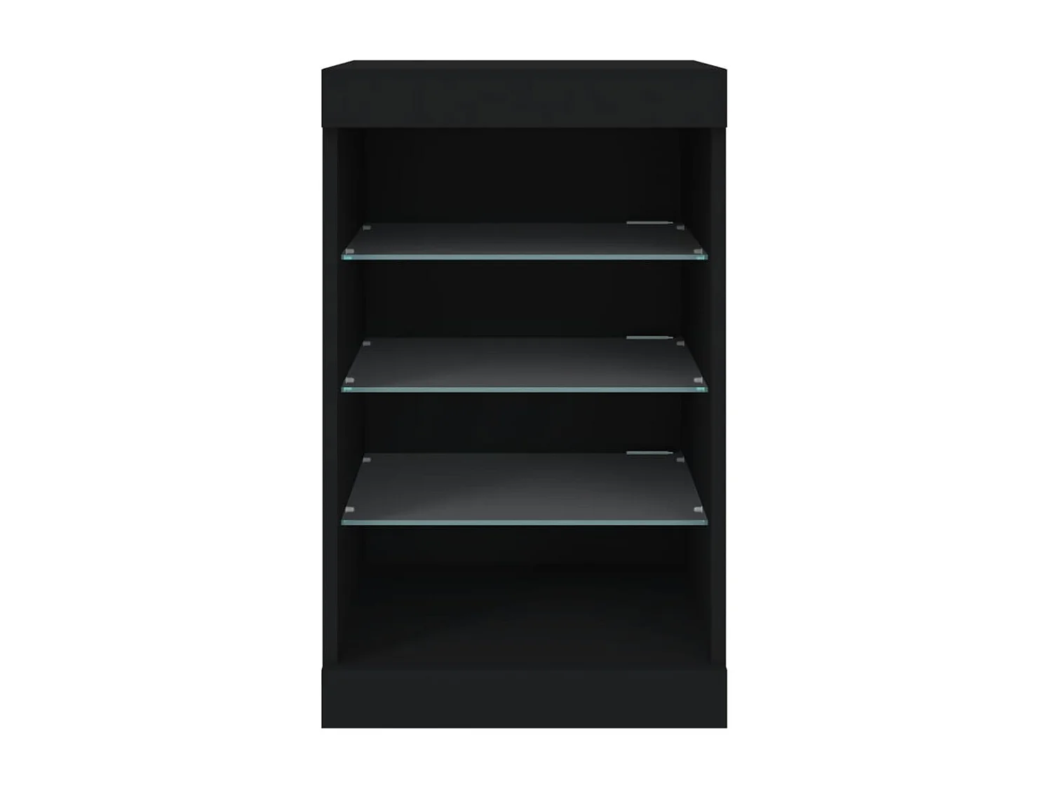 Credenza con Luci LED Nera 41x37x67 cm