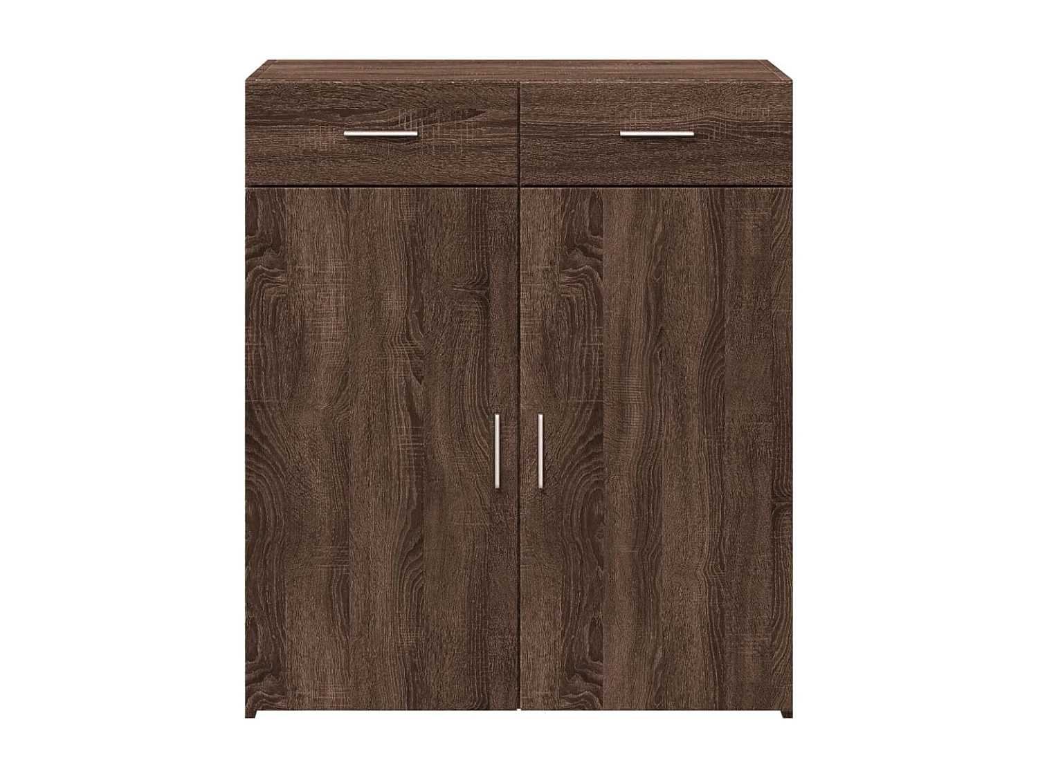 Credenza Rovere Marrone 80x42,5x93 cm in Legno Multistrato