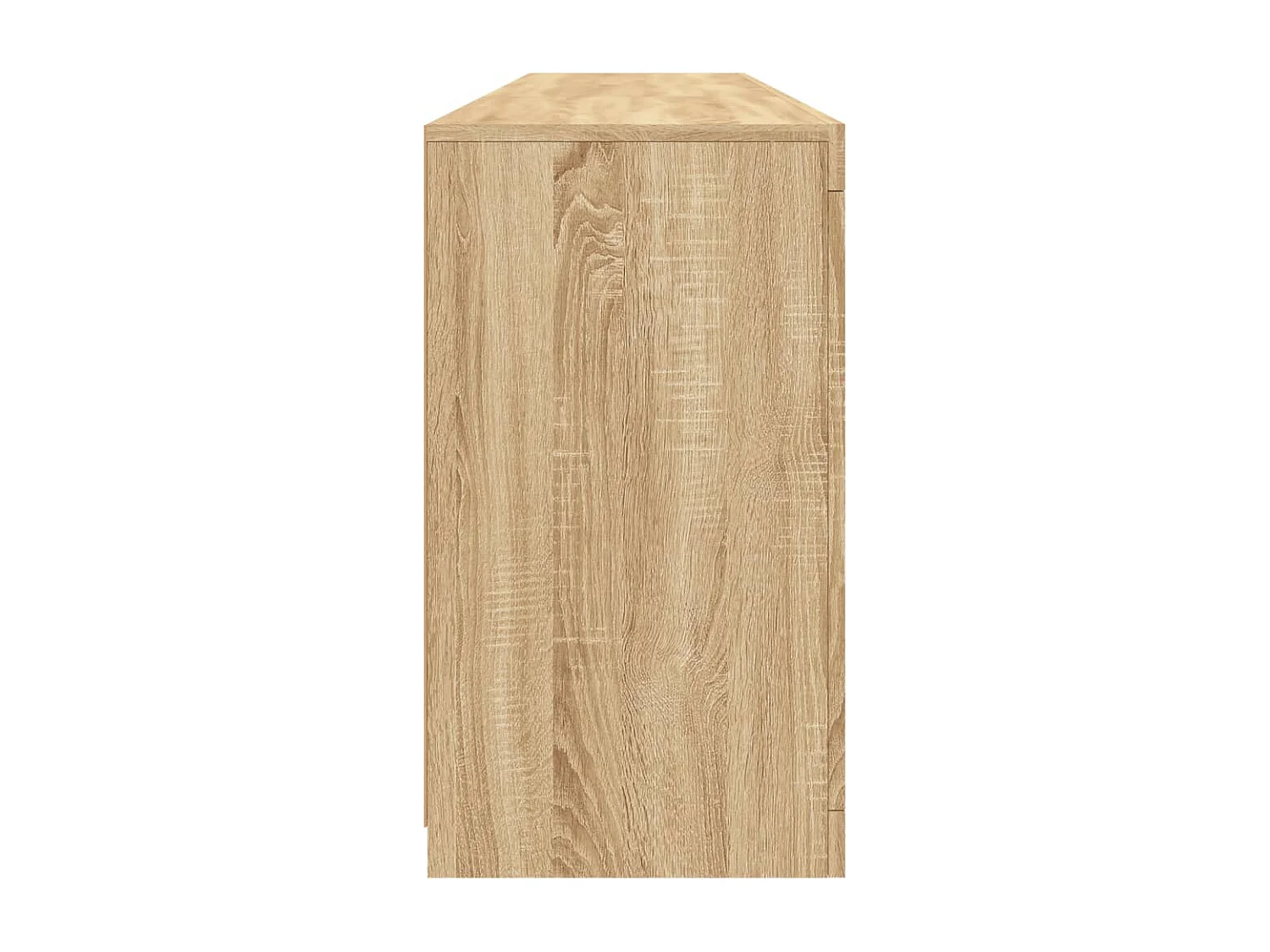 Credenza con Luci LED Rovere Sonoma 162x37x67 cm