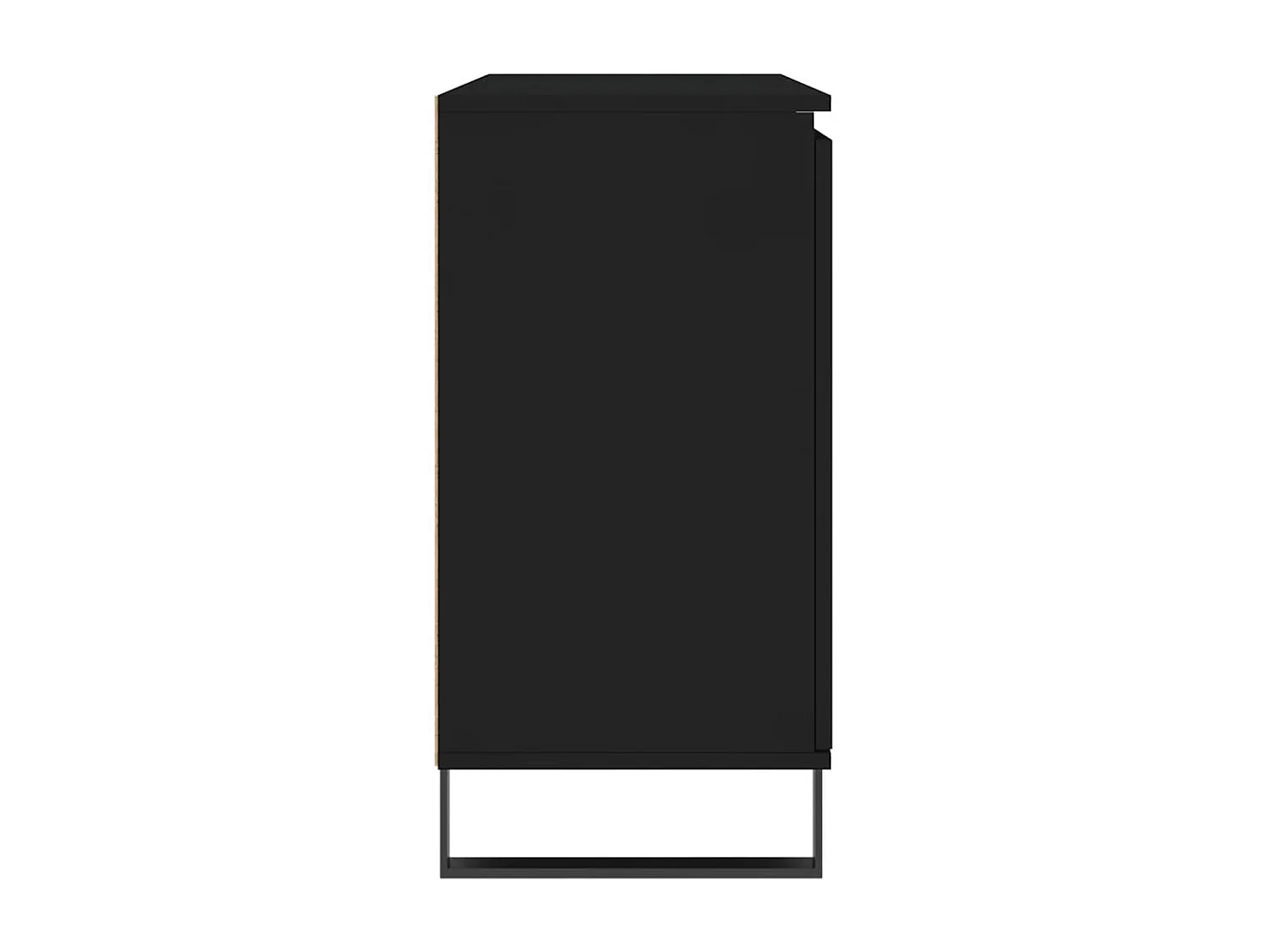 Buffet noir 104x35x70 cm bois d’ingénierie