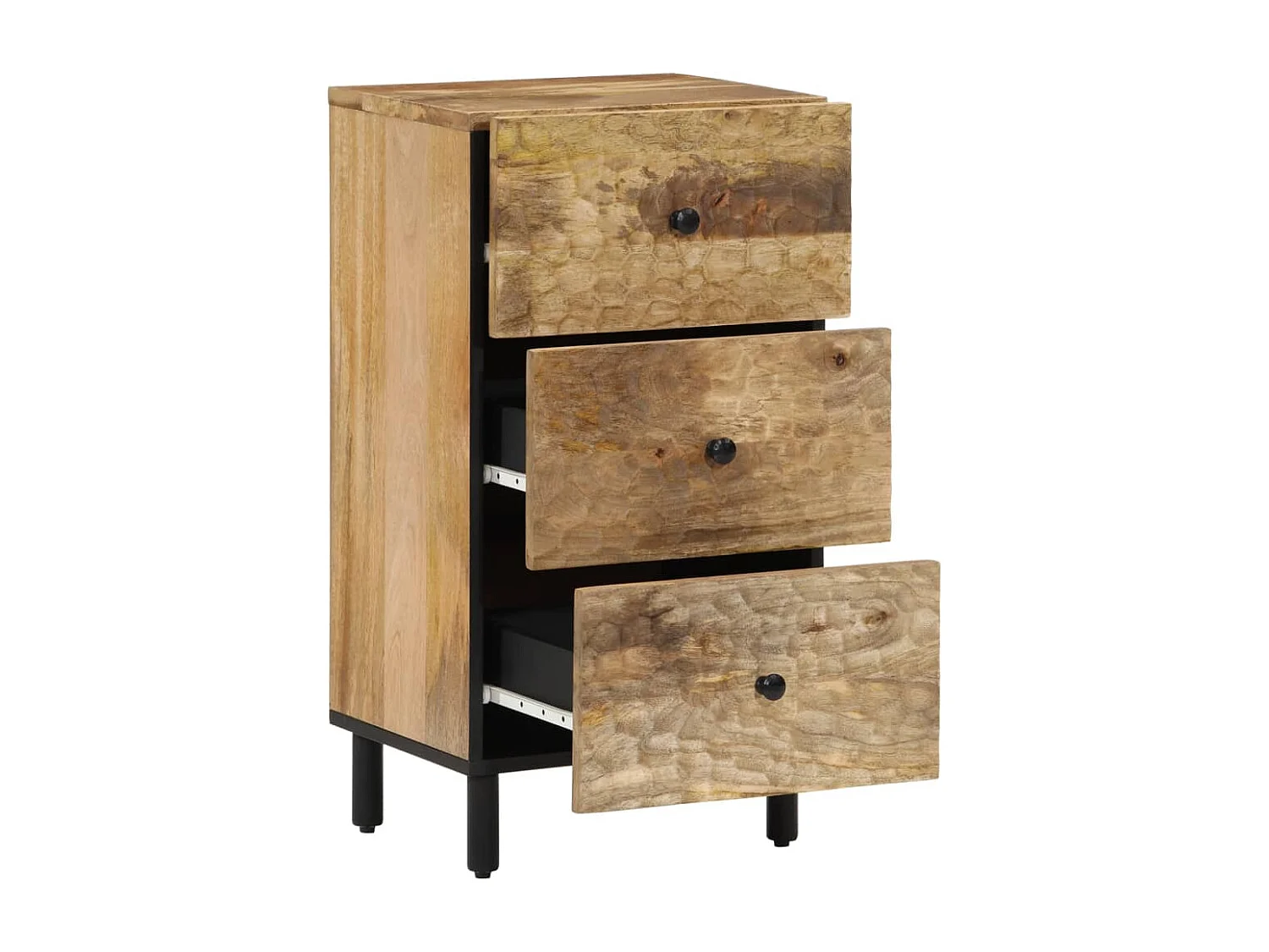 Beistellschrank 40x33x75 cm Massivholz Mango