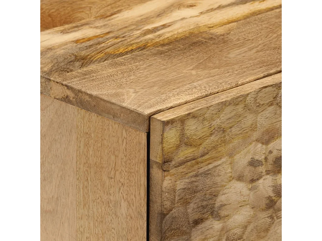 Beistellschrank 40x33x75 cm Massivholz Mango