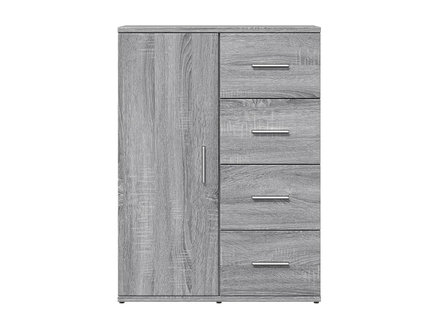 Aparador de madera de ingeniería gris Sonoma 59x39x80 cm