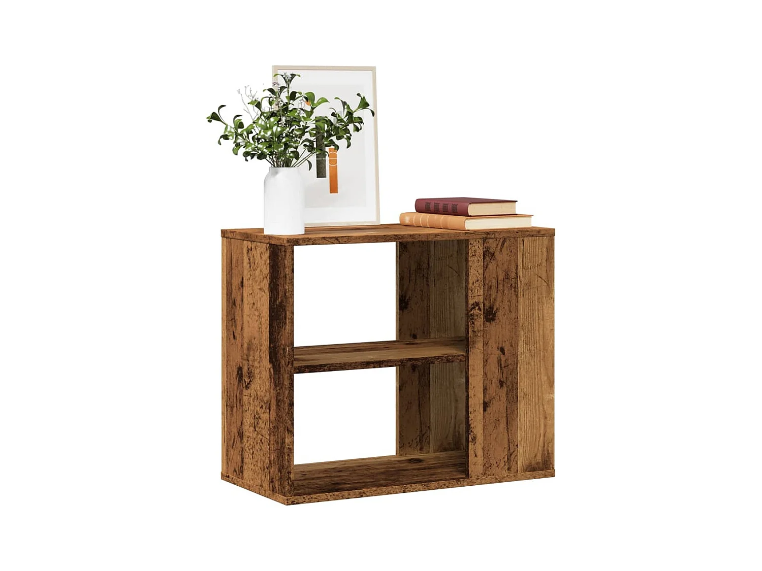 Mobiletto Laterale Legno Antico 60x30x50 cm Legno Multistrato