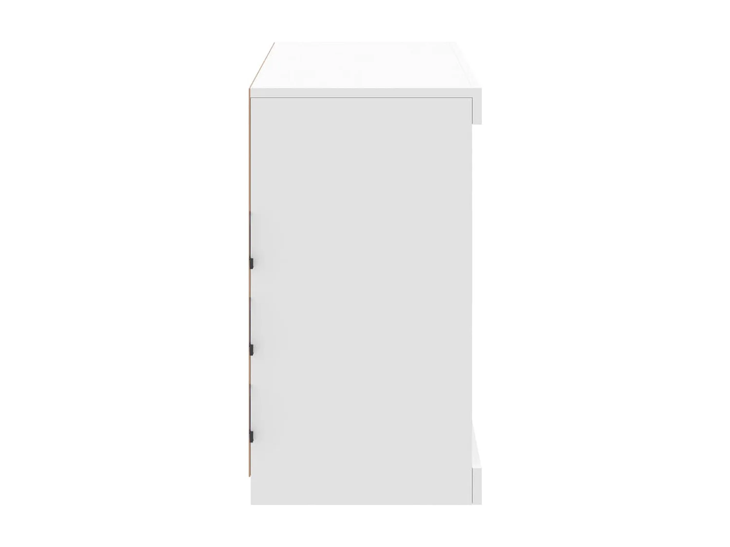 Buffet avec lumières LED blanc 81x37x67 cm