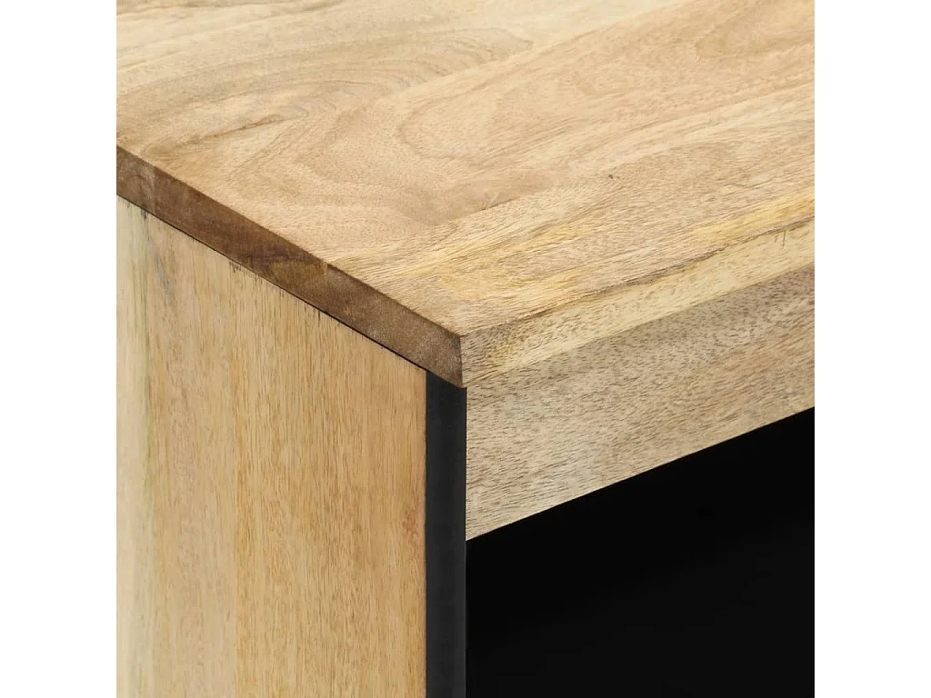 Credenza 60x33x75 cm in Legno Massello di Mango