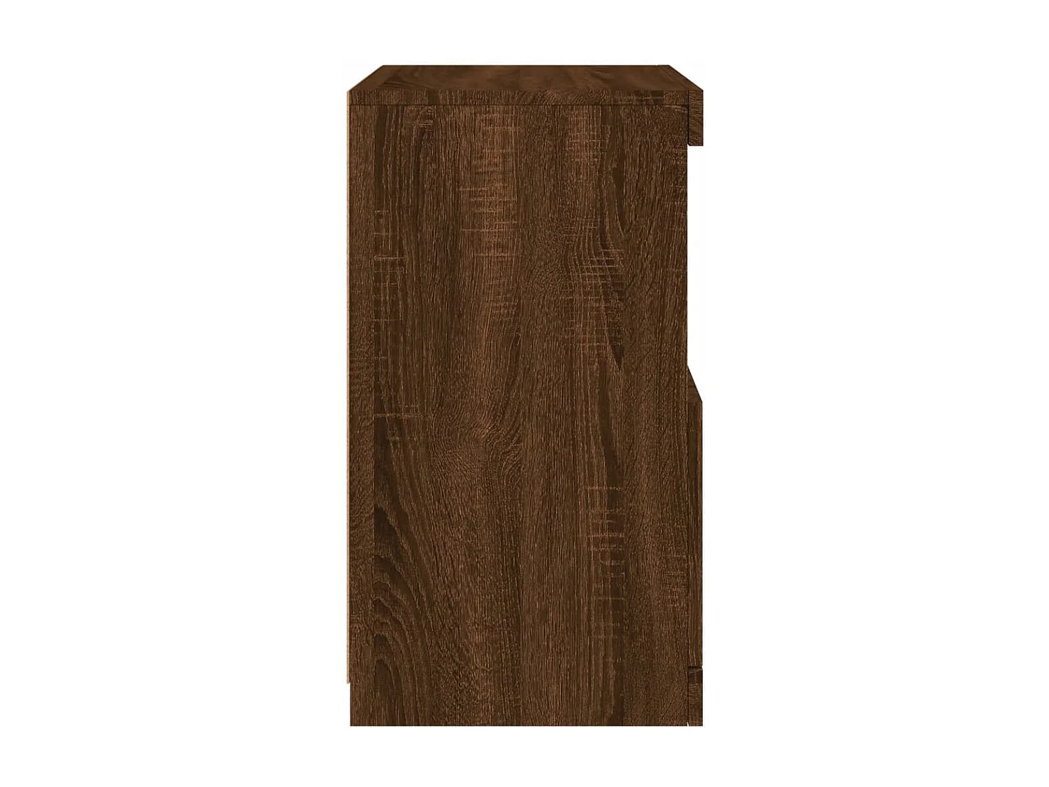 Buffet avec lumières LED chêne marron 41x37x67 cm