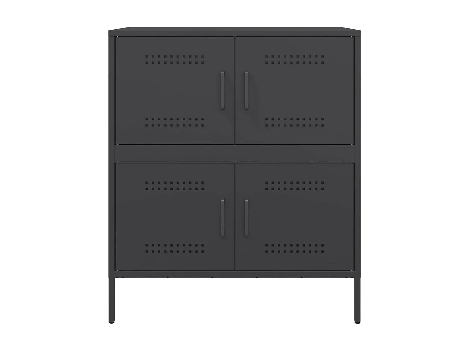 Aparador 68x39x79 cm aço preto