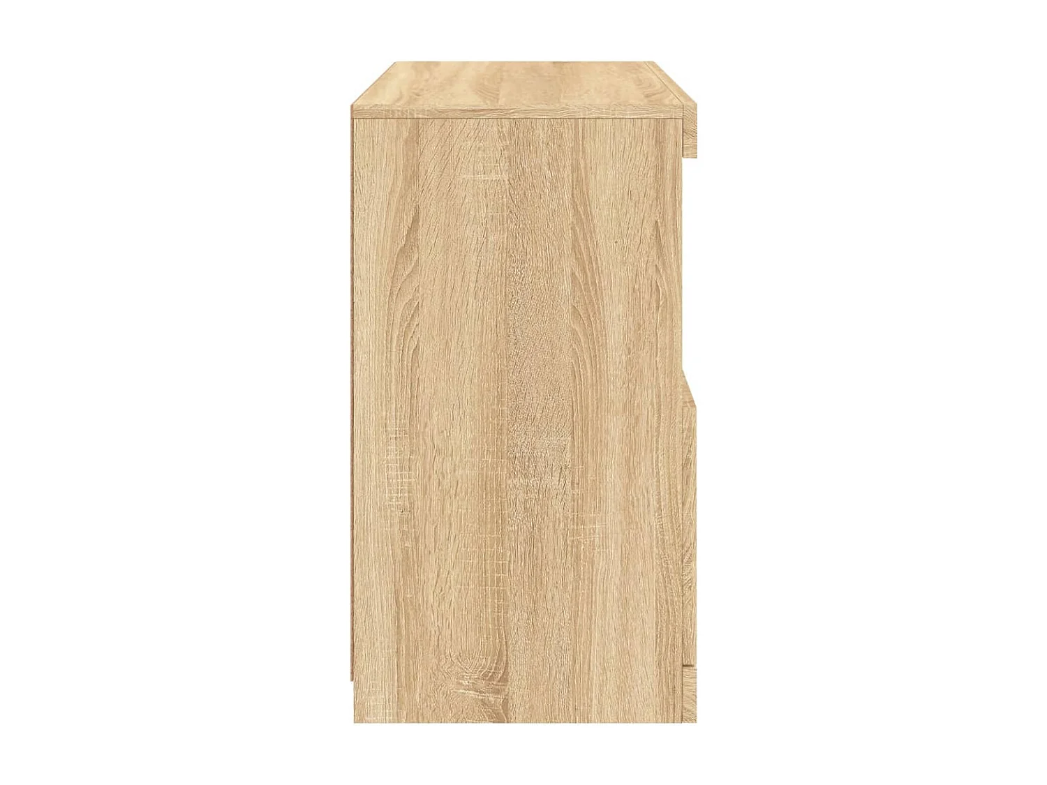 Credenza con Luci LED Rovere Sonoma 60x37x67 cm