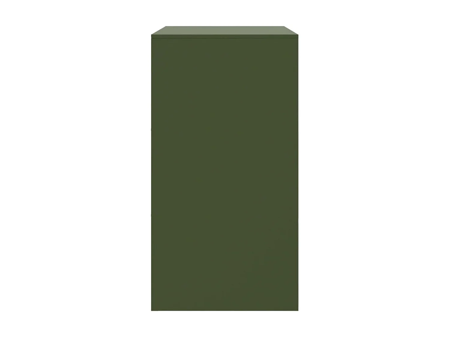 Dressoir 67x39x73 cm staal olijfgroen