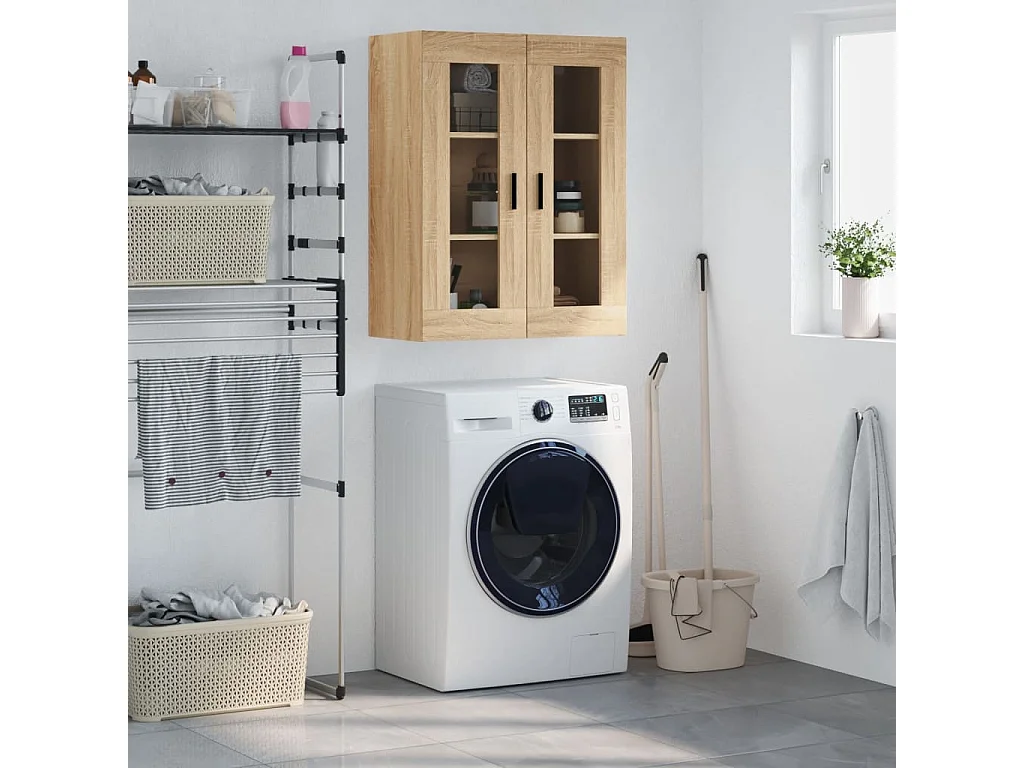 Mobile a Parete Rovere Sonoma 69,5x34x90 cm