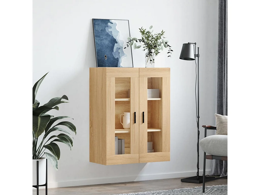 Armoire murale chêne sonoma 69,5x34x90 cm
