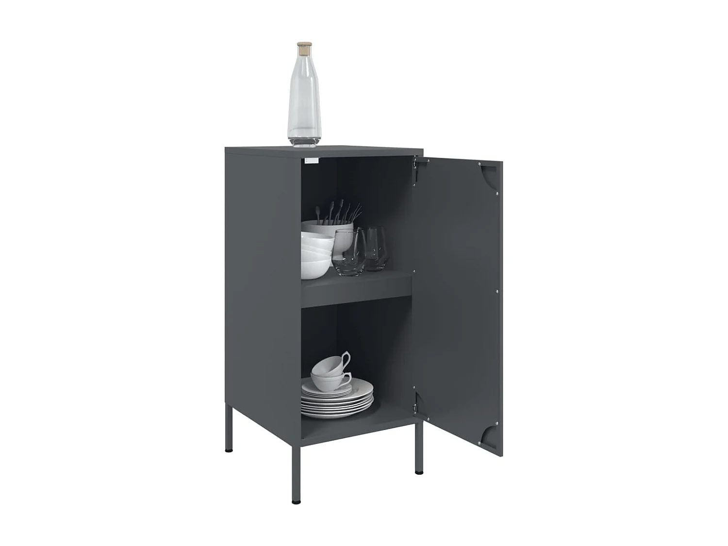 Sideboard Anthrazit 36x39x79 cm Stahl